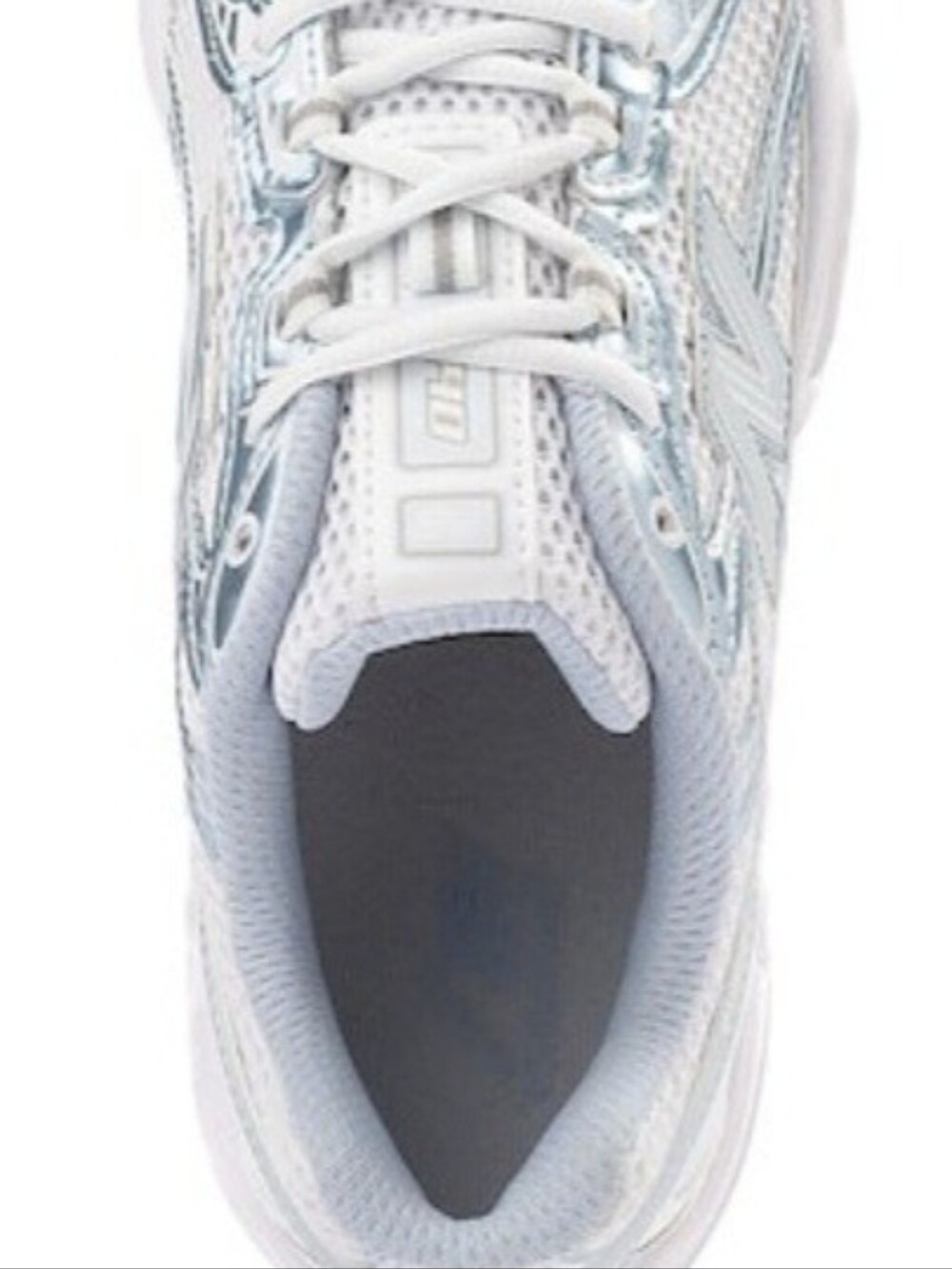 New Balance Women's Mesh Running Sneaker in Light Gray & Pale Blue - Picture 9 of 10